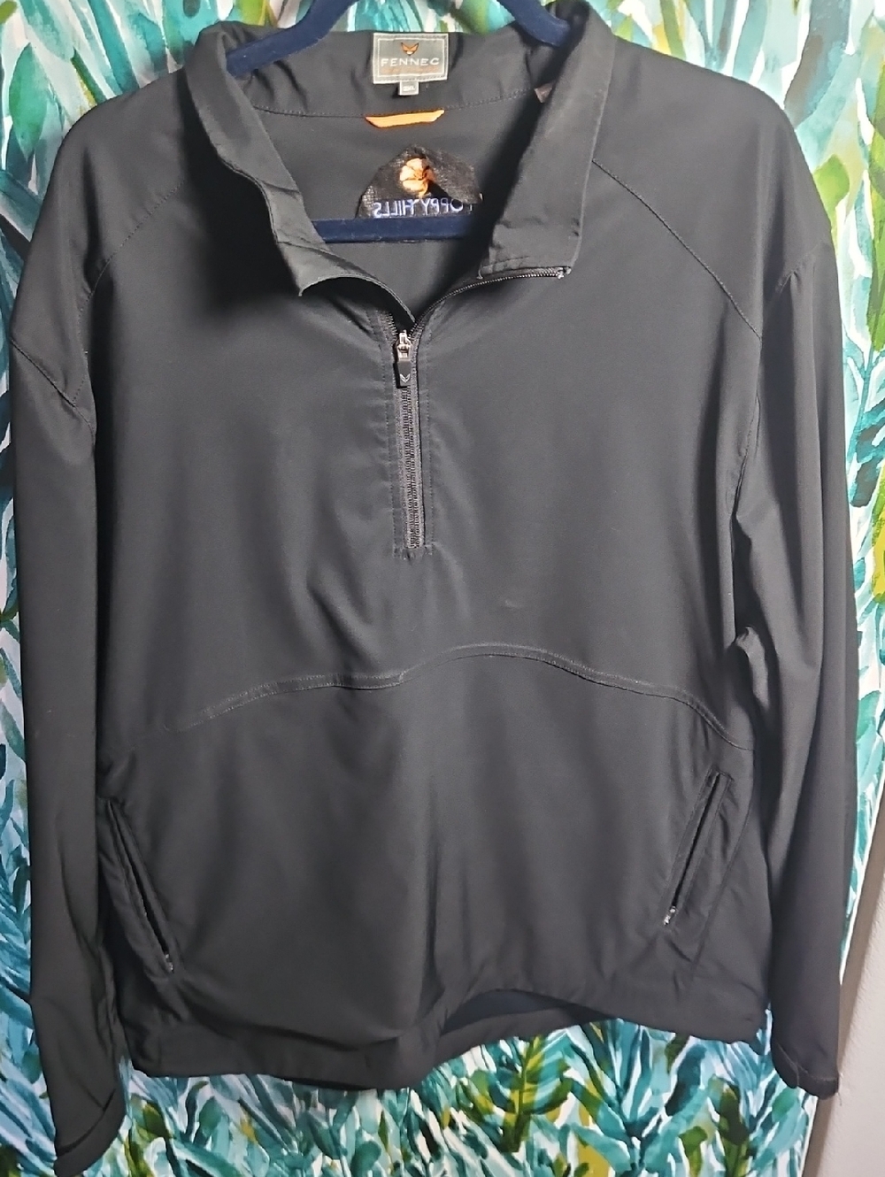 Fennec Black Quarter-Zip Pullover With Poppy Hills Logo - Size XXL